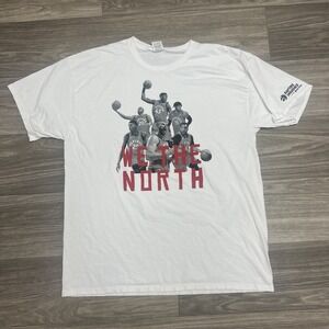 Toronto Raptors Caricature Player Shirt Men XL White Fear‎ North NBA Basketball